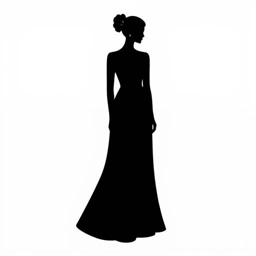 Icon representing a perfect silhouette