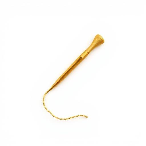Icon representing a tailor's needle and thread