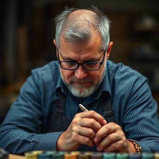 Portrait of Mr. Julian Croft, Hand-Finishing Specialist